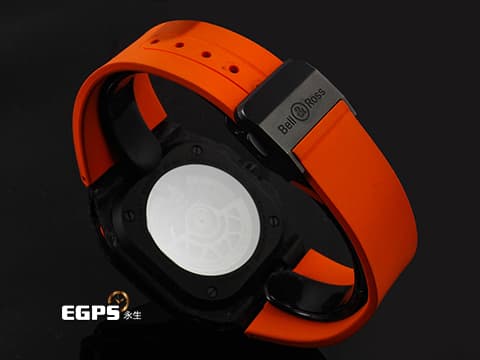 Bell &amp; Ross 柏萊士 BRX5R-BO-TC/SRB Carbon Orange 碳纖維及鈦金屬材質 動力儲存顯示&nbsp;2025年保卡 限量500只&nbsp;自動上鍊 41mm