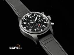 IWC 萬國 Pilot`s Chronograph Top Gun 飛行員系列 IW389401 海軍空戰部隊  <font color="#FF0000">2024年保單 黑色陶瓷錶殼 快拆式錶帶 </font> 自動上鏈 41.9mm