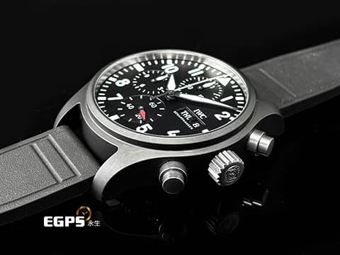 IWC 萬國 Pilot`s Chronograph Top Gun 飛行員系列 IW389401 海軍空戰部隊  2024年保單 黑色陶瓷錶殼 快拆式錶帶  自動上鏈 41.9mm