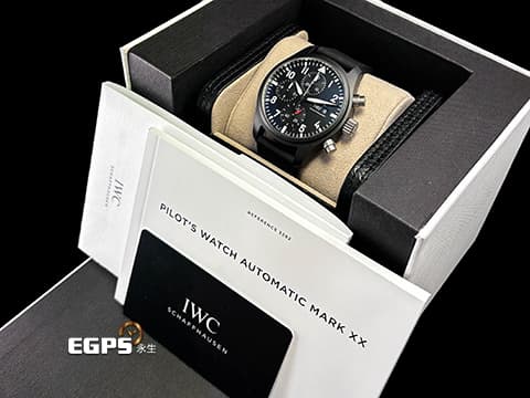 IWC 萬國 Pilot`s Chronograph Top Gun 飛行員系列 IW389401 海軍空戰部隊  2024年保單 黑色陶瓷錶殼 快拆式錶帶  自動上鏈 41.9mm