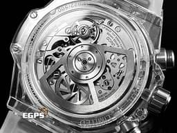 Hublot 宇舶 BIG BANG Unico 大爆炸 三日鍊 飛返計時碼錶 441.JX.4802.RT <font color="#05f0f0">拋光藍寶石水晶材質錶殼 原廠特殊水晶材質錶盒</font> 鏤空面盤 <font color="#ff0000">2025年保單 限量500支</font>&nbsp;自動上鍊 42mm