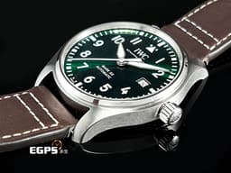 IWC 萬國 Pilot's Mark XX 飛行員 馬克二十 IW328205 <font color="#2ebb1f">綠色面盤 5日鍊</font>&nbsp;大三針 不鏽鋼 <font color="#FF0000">2026年保卡 EasX-CHANGE錶帶更換系統</font> 飛行錶 自動上鍊 40mm
