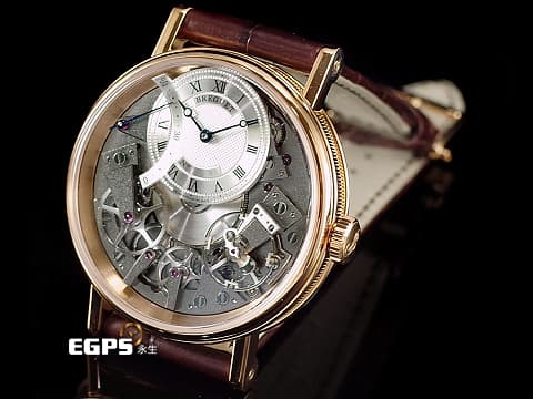 BREGUET 寶璣 Classique La Tradition 傳說系列 7097BR-G1-9WU 玫瑰金材質  鏤空經典偏心錶盤 逆跳秒針  2019保單 自動上鍊 40mm