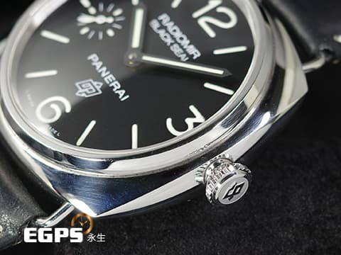 PANERAI 沛納海 Radiomir Black Seal Logo PAM380 黑豹 小秒針 PAM00380 經典OP商標款面盤 手上鍊 45mm