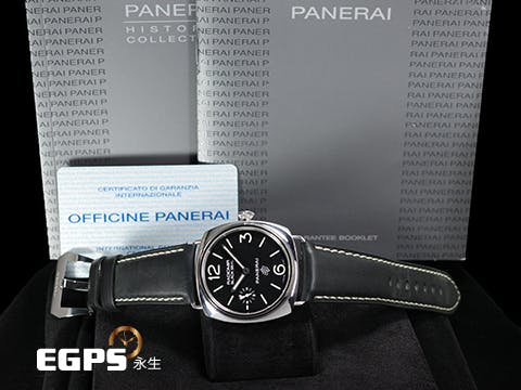 PANERAI 沛納海 Radiomir Black Seal Logo PAM380 黑豹 小秒針 PAM00380 經典OP商標款面盤 手上鍊 45mm