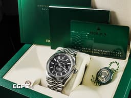 ROLEX 勞力士 Sky-Dweller 336934 天行者 白K金材質外圈 年曆錶 <font color=#FF0000><font color=#e2e2e2>最新款黑面天行者336934 Cal.9002機芯</font> 紀念型五珠（Jubilee） 2024年新式保卡</font> 自動上鍊 <font color=#FFFF33></font> 42mm