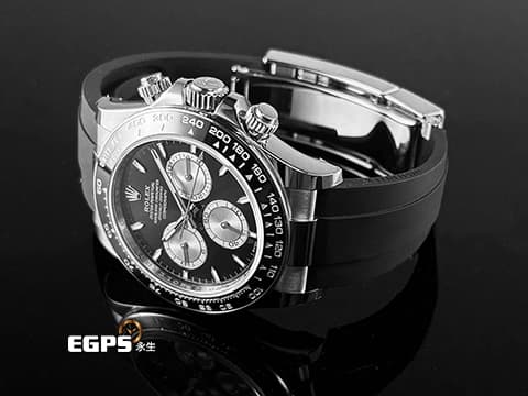 ROLEX 勞力士 Cosmograph Daytona 宇宙計時型 迪通拿 126519LN 計時碼表 黑熊貓 亮黑色錶面搭配銀灰色計時盤 18K白金材質 陶瓷錶圈 126519 LN 最新4131機芯&nbsp;新款Rolex Glidelock延展系統摺疊帶扣&nbsp;2025年新式保卡 賽車錶 自動上鏈 40mm