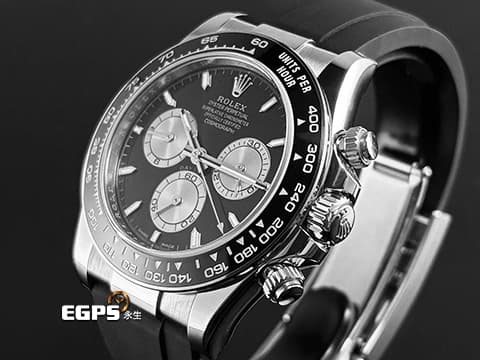 ROLEX 勞力士 Cosmograph Daytona 宇宙計時型 迪通拿 126519LN 計時碼表 亮黑色熊貓面盤 18K白金材質 陶瓷錶圈 最新4131機芯 快調延展錶扣 2024年保卡 126519 LN 歡迎各路錶友以PP、AP、勞力士 來店交換，本店將以最高價評估～ 賽車錶 自動上鏈 40mm