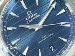 OMEGA 歐米茄 Seamaster 海馬 Aqua Terra 150系列 22010412103004
<font color=#0066FF>藍色甲板紋面盤</font> 大三針 不鏽鋼 同軸擒縱 <font color=#FF0000>2024年保卡</font> 自動上鍊 41.5mm