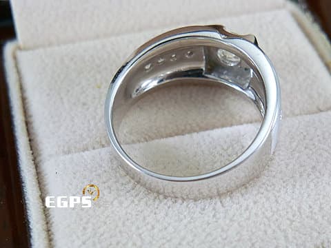 天然真鑽 鑽戒  完美王子 白K金材質 鑽石戒指 男戒 主石重0.50CT