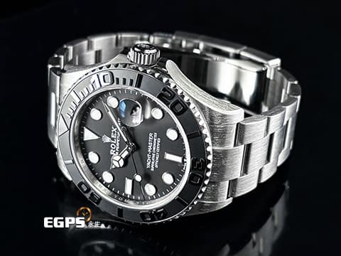ROLEX 勞力士 Yacht-Master 226627 遊艇名仕 RLX鈦金屬材質 醇黑色錶盤 堅固且輕巧鈦合金~~~鈦神奇、鈦厲害啦！   傳聞中的 鈦金屬 遊艇名仕 2025年新式保卡  自動上鍊 42mm
