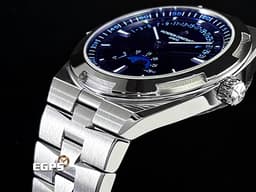 Vacheron Constantin VC 江詩丹頓 Patrimony 傳承系列 4000V/210A-B911 不鏽鋼材質&nbsp;<font color="#05f0f0">日內瓦印記 藍色面盤 月相和逆跳日曆</font> <font color="#ff0000">2024年保單 配件齊全 官方訂價：$1,520,000元</font> 自動上鍊 42.5mm