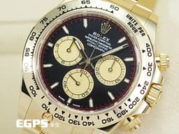 ROLEX 勞力士 Cosmograph Daytona 宇宙計時型 迪通拿 126508 計時碼表 <font color="#4F4F4F">醇黑色面</font>搭配<font color="#f1e1b5">香檳色計時盤 Paul Newman 保羅紐曼</font> 18K黃金 小怪獸  <font color="#FF0000">新款4131機芯 2025年保單</font> 賽車錶 自動上鍊 40mm