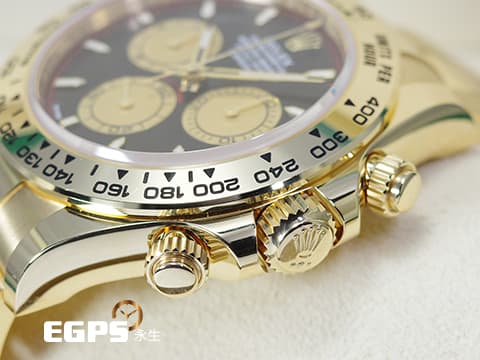 ROLEX 勞力士 Daytona 宇宙計時型 迪通拿 126508 醇黑色面搭配香檳色計時盤 Paul Newman 保羅紐曼 小怪獸 計時碼表 新款4131機芯 2024年保單 18K黃金 歡迎錶友以 PP、AP、勞力士 來店交換，本店將以最高價評估～ 賽車錶 自動上鍊 40mm