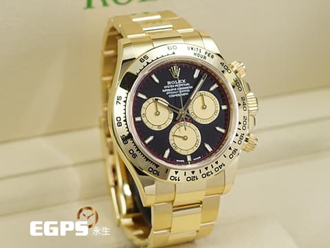 ROLEX 勞力士 Daytona 宇宙計時型 迪通拿 126508 醇黑色面搭配香檳色計時盤 Paul Newman 保羅紐曼 小怪獸 計時碼表 新款4131機芯 2024年保單 18K黃金 歡迎錶友以 PP、AP、勞力士 來店交換，本店將以最高價評估～ 賽車錶 自動上鍊 40mm