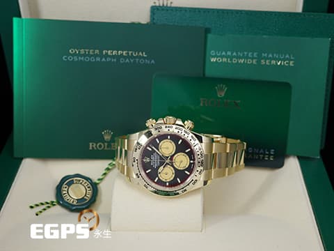 ROLEX 勞力士 Cosmograph Daytona 迪通拿 126508 18K黃金鍊帶款 計時碼表2024年保卡  最新款 保羅紐曼面盤  此錶歡迎各路錶友以 PP、AP、勞力士 來店交換，本店將以最高價評估～ 自動上鍊 40mm