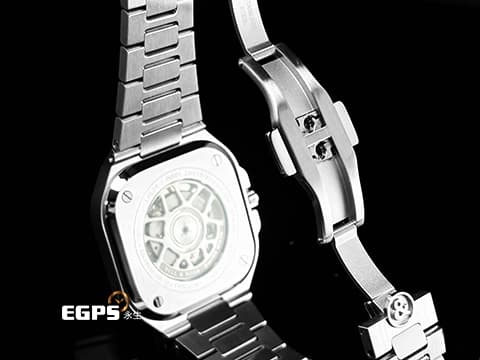 BELL&amp;ROSS 柏萊士 URBAN系列 BR 05 GMT SKY BLUE 不鏽鋼鍊帶款 BR05 GMT 兩地時間 冰藍色面盤  2025年保單 自動上鍊 41mm