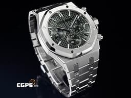 Audemars Piguet 愛彼 AP錶 Royal Oak 皇家橡樹系列 不鏽鋼材質&nbsp;<font color="#058703">26240ST.OO.1320ST.08 軍綠色「Grande Tapisserie」大型格紋錶面</font> <font color="#ff0000">2024年保卡</font>&nbsp;自動上鍊 41mm