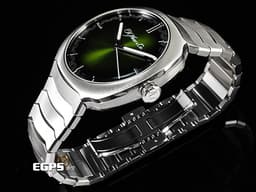 H.MOSER &amp; CIE 亨利慕時 STREAMLINER 疾速者系列 6200-1200 不鏽鋼鍊帶款<font color="#63c522">&nbsp;Matrix Green 極光綠煙燻面盤</font>&nbsp;<font color="#ff000">2021年保單 台灣公司貨 </font>自動上鍊 40mm