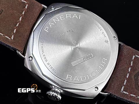 PANERAI 沛納海 Radiomir 3 Day 三日鍊 PAM01334 PAM1334 不鏽鋼材質 漸變灰色面盤 2024年保單 手動上鍊 45mm