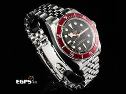 TUDOR 帝舵 Heritage Black Bay 碧灣 7941A M7941A1A0RU-0003 雪花針 <font color=#CE0000>紅水鬼 酒紅色外圈 搭配快速調節「T-fit」折疊扣</font> 水鬼 <font color=#FF0000>自製機芯 2024年保單</font> 潛水錶 自動上鍊 41mm