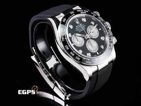 ROLEX 勞力士 Daytona 126519 迪通拿 計時碼表 18K白金 膠帶款  2024年保卡 原廠鑽石時標 灰色熊貓面盤  此錶歡迎各路錶友以PP、AP、勞力士 來店交換，本店將以最高價評估～ 自動上鏈 40mm