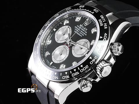 ROLEX 勞力士 Cosmograph Daytona 宇宙計時型 迪通拿 126519LN 計時碼表 原廠鑽石時標 亮黑色熊貓面盤 18K白金材質 陶瓷錶圈 最新4131機芯 快調延展錶扣 2024年保卡 126519 LN 歡迎各路錶友以PP、AP、勞力士 來店交換，本店將以最高價評估～ 賽車錶 自動上鏈 40mm