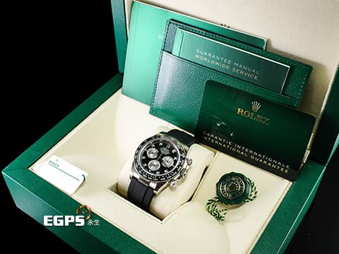 ROLEX 勞力士 Cosmograph Daytona 宇宙計時型 迪通拿 126519LN 計時碼表 原廠鑽石時標 亮黑色熊貓面盤 18K白金材質 陶瓷錶圈 最新4131機芯 快調延展錶扣 2024年保卡 126519 LN 歡迎各路錶友以PP、AP、勞力士 來店交換，本店將以最高價評估～ 賽車錶 自動上鏈 40mm