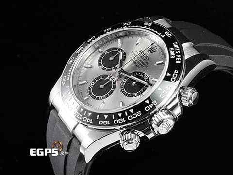 ROLEX 勞力士 Daytona 126519 迪通拿 計時碼表 18K白金 膠帶款 2024年保卡 灰色熊貓面盤 新款梁家灰  此錶歡迎各路錶友以PP、AP、勞力士 來店交換，本店將以最高價評估～ 自動上鏈 40mm