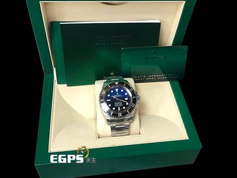 ROLEX 勞力士 Deepsea D-Blue 海使者 126660 DB 深海 水鬼王 漸層藍面盤 126660DB 陶瓷錶圈 2020年新式保卡 排氦氣閥 潛水錶 自動上鍊 44mm