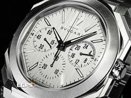 BVLGARI 寶格麗 Octo Finissimo Chronograph GMT 不鏽鋼材質 103661 兩地時間 計時碼錶 <font color=#e2e2e2>銀色垂直髮絲紋面盤 鍍銠時標</font> 超薄 <font color=#FF0000>2024年保單</font> 自動上鍊 43mm