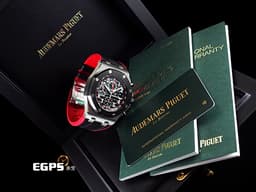 Audemars Piguet AP錶 愛彼錶 Royal Oak Offshore 26470SO 皇家橡樹離岸型 26470SO.OO.A002CA.01 不鏽鋼材質 <font color=#ffffff>黑熊 黑色陶瓷圈款</font> <font color=#70cce1>已回原廠洗油保養更換機芯</font> <font color=#ff0000>2019年保卡</font> 計時碼表 自動上鏈 42mm