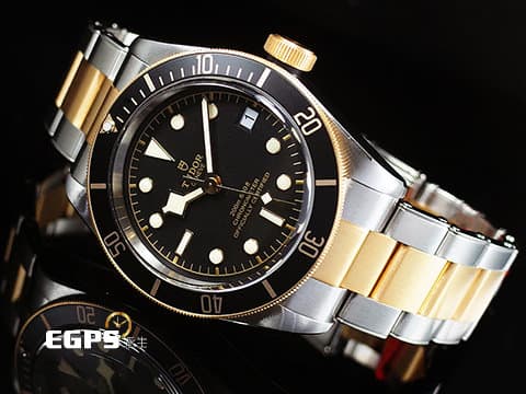 TUDOR 帝舵 Heritage Black Bay S&amp;G 碧灣 79733N 半金款 18K黃金 大衛貝克漢 配帶款 79733 N 雪花針 MT5612自製機芯 2024年保卡 潛水錶 自動上鍊 41mm