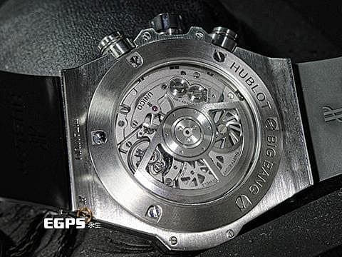 HUBLOT 宇舶 Big Bang Unico 45 Titanium 大爆炸 411.NE.2010.LR.JSM15 鈦金屬 飛返 計時碼表 精鑲鑽石、梯鑽錶框、鑽石時標 鏤空面盤 自動上鍊 45mm