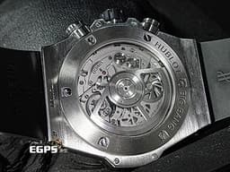 HUBLOT 宇舶 Big Bang Unico 45 Titanium 大爆炸 411.NE.2010.LR.JSM15 鈦金屬 飛返 計時碼表 <font color="#FF0000">精鑲鑽石、梯鑽錶框、鑽石時標 鏤空面盤</font> 自動上鍊 45mm