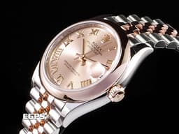 ROLEX 勞力士 DateJust 278241 18K玫瑰金材質 半金款 <font color="#ffc780"> 玫瑰金羅馬時標、面盤</font> <font color="#FF0000">2024年新式保卡 紀念型錶帶</font> 自動上鍊 31mm