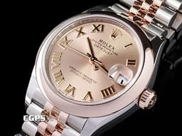 ROLEX 勞力士 DateJust 278241 18K玫瑰金材質 半金款 <font color="#ffc780"> 玫瑰金羅馬時標、面盤</font> <font color="#FF0000">2024年新式保卡 紀念型錶帶</font> 自動上鍊 31mm