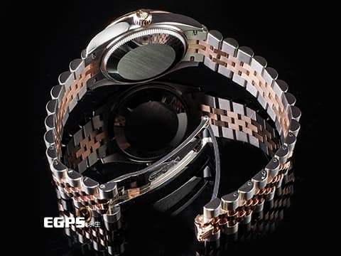 ROLEX 勞力士 DateJust 278241 18K玫瑰金材質 半金款  玫瑰金羅馬時標、面盤 2024年新式保卡 紀念型錶帶 自動上鍊 31mm