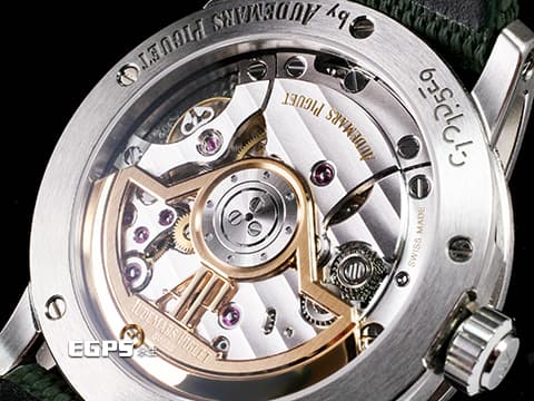 Audemars Piguet 愛彼 AP錶 CODE 11.59系列 15210ST.OO.A056KB.01 綠色同心圓漣漪紋飾面盤 綠色橡膠覆層錶帶  2023年保單  自動上鍊 41mm