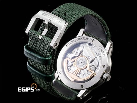 Audemars Piguet 愛彼 AP錶 CODE 11.59系列 15210ST.OO.A056KB.01 綠色同心圓漣漪紋飾面盤 大三針 不鏽鋼 2024年保單 自動上鍊 41mm