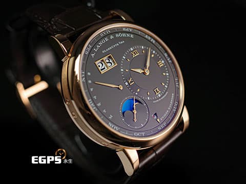 A.LANGE &amp; SOHNE 朗格 LANGE 1 345.033 大日期窗 萬年曆 玫瑰金材質 銀灰色面盤 2021年保單 配件齊全   自動上鍊  此錶歡迎各路錶友以 PP、AP、勞力士 來店交換，本店將以最高價評估～ 41.9mm