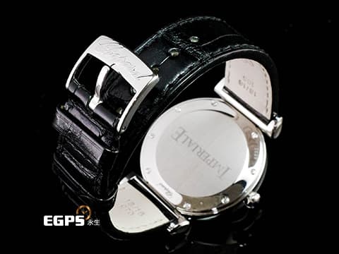 CHOPARD 蕭邦 Imperiale系列 388532-3001 不鏽鋼材質 388532 銀色雕刻刺繡圖案面盤 精鑲鑲鑽錶圈 錶冠鑲嵌一顆凸圓形紫水晶 石英機芯 36mm