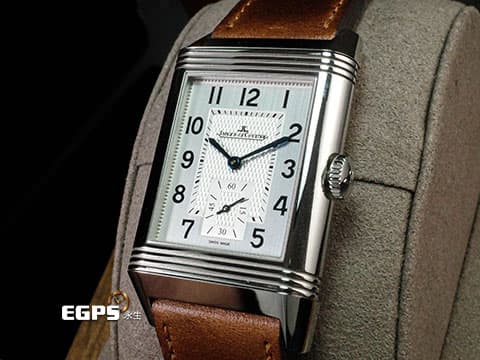 Jaeger Le-Coultre 積家 JLC Reverso Classic Duoface 翻轉系列 Q3848422 兩地時間 日夜顯示 小秒針 積家錶最具代表系列腕錶 品味人士首選 不鏽鋼 2021保單 手上鍊 47x28.3mm