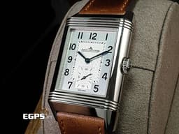 Jaeger Le-Coultre 積家 JLC Reverso Classic Duoface 翻轉系列 Q3848422 兩地時間 日夜顯示 小秒針 <font color=#FFD306>積家錶最具代表系列腕錶 品味人士首選</font> 不鏽鋼 <font color=#FF0000>2021保單</font> 手上鍊 47x28.3mm