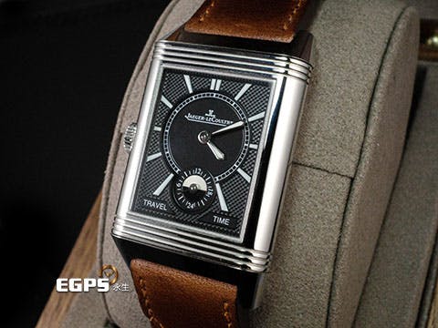 Jaeger Le-Coultre 積家 JLC Reverso Classic Duoface 翻轉系列 Q3848422 兩地時間 日夜顯示 小秒針 積家錶最具代表系列腕錶 品味人士首選 不鏽鋼 2021保單 手上鍊 47x28.3mm