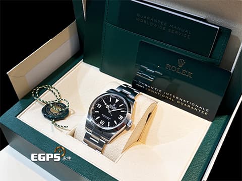 ROLEX 勞力士 Explorer 40 蠔式 探險家一型 224270 經典3 6 9夜光時標面盤 不鏽鋼材質&nbsp;新款3230機芯 2024年保單&nbsp;貼膜試戴品 自動上鍊 40mm
