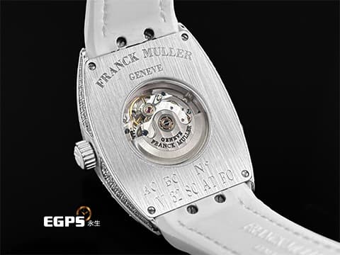 FRANCK MULLER 法蘭穆勒 Vanguard系列 V32 QZ 酒桶型 不鏽鋼材質 大三針 精鑲鑽石、滿天星面盤 自動上鍊 42x32mm