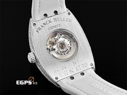 FRANCK MULLER 法蘭穆勒 Vanguard系列 V32 QZ 酒桶型 不鏽鋼材質 大三針<font color="#05f0f0"> 精鑲鑽石、滿天星面盤</font> 自動上鍊 42x32mm