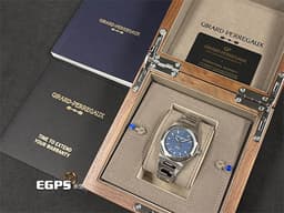 Girard Perregaux 芝柏 GP錶 Laureato 42 桂冠系列 81010 <font color="#4169e1">藍色巴黎飾釘紋面盤</font> 大三針 經典 八角形錶圈 81010-11-431-11A 不鏽鋼 <font color="#FF0000">2026年保卡</font>&nbsp;自動上鍊 42mm
