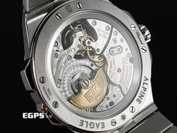 CHOPARD 蕭邦 ALPINE EAGLE 雪山傲翼 系列 298616-3001 不鏽鋼材質 <font color=#49bcd7>藍色拉絲紋面盤 </font> <font color=#FF0000> LUC 22K金自動盤 日內瓦認證 陀飛輪 2023年保單 新錶參考訂價：4,172,000元</font> 自動上鍊 41mm